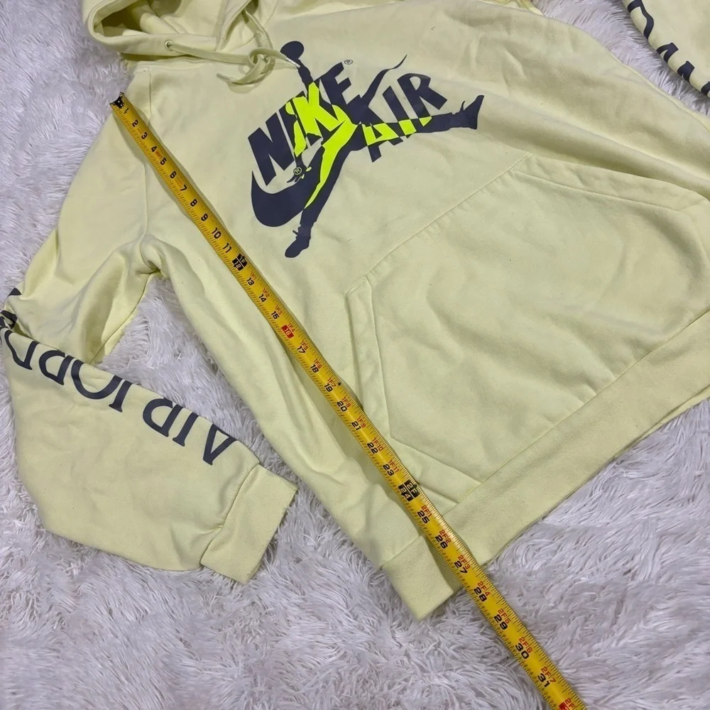 Jordan Men's Jumpman Classics Pullover Hoodie 'Neon Green' BV6010-335 Size Large